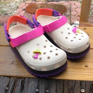 CROCS Hiker Clogs Women’s 9 Pink & Purple NWOT